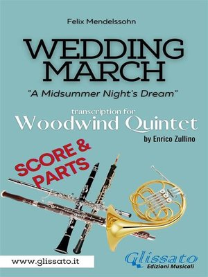 cover image of Wedding March (Mendelssohn)--Woodwind Quintet (score & parts)